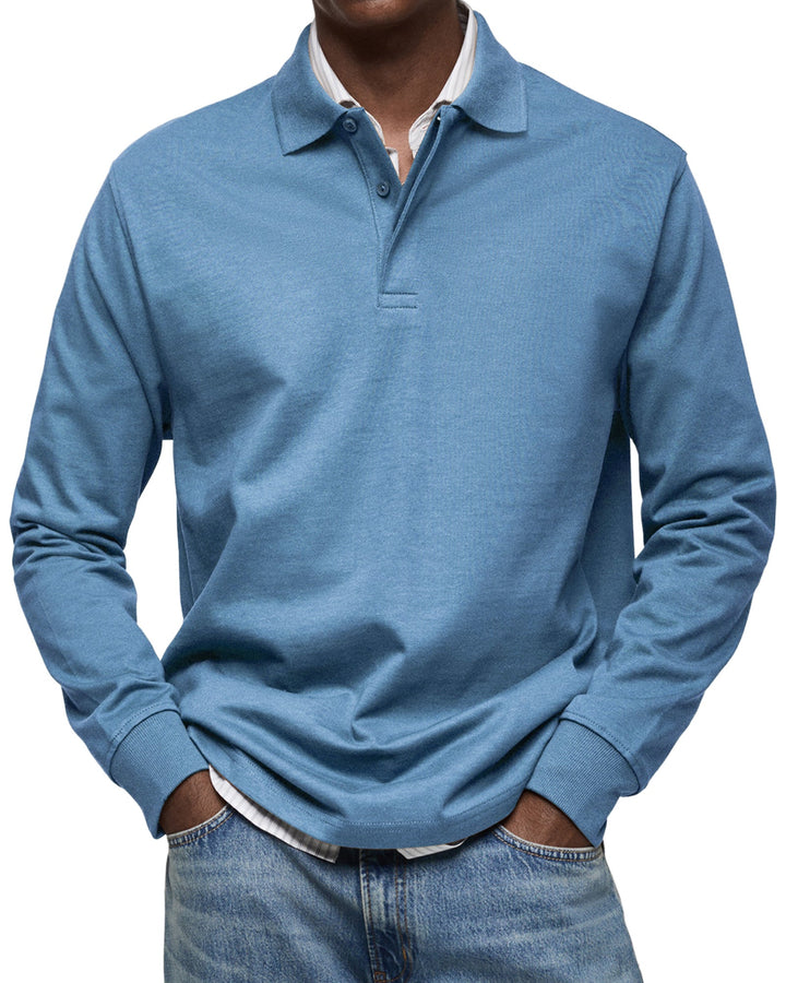 Rupert – Men’s Luxe Long-Sleeve Polo