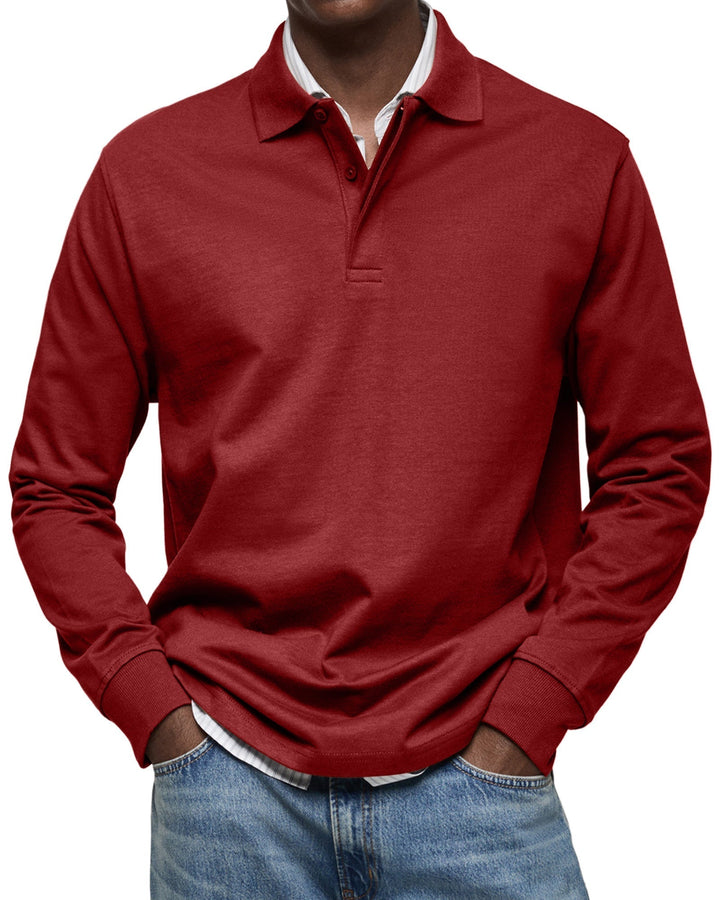Rupert – Men’s Luxe Long-Sleeve Polo