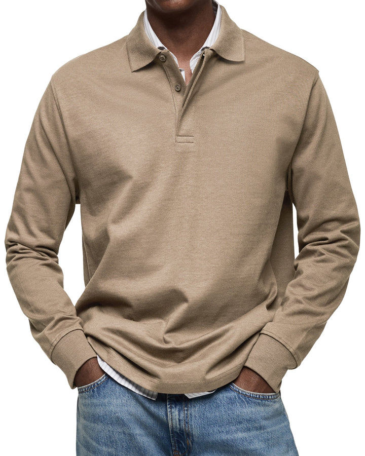 Rupert – Men’s Luxe Long-Sleeve Polo