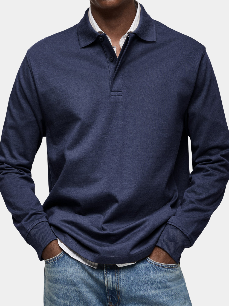 Rupert – Men’s Luxe Long-Sleeve Polo