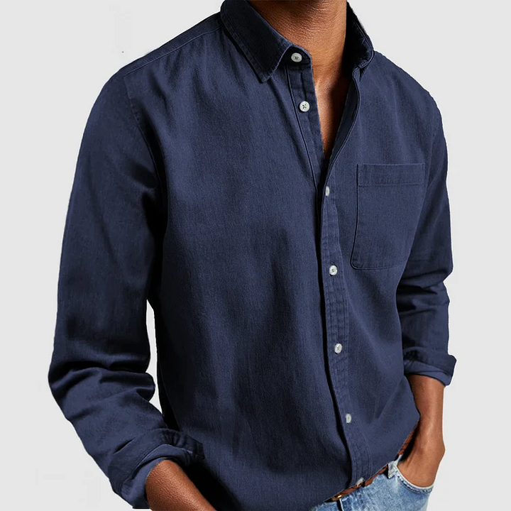 Mantova - Men's Refined Cotton Shirt