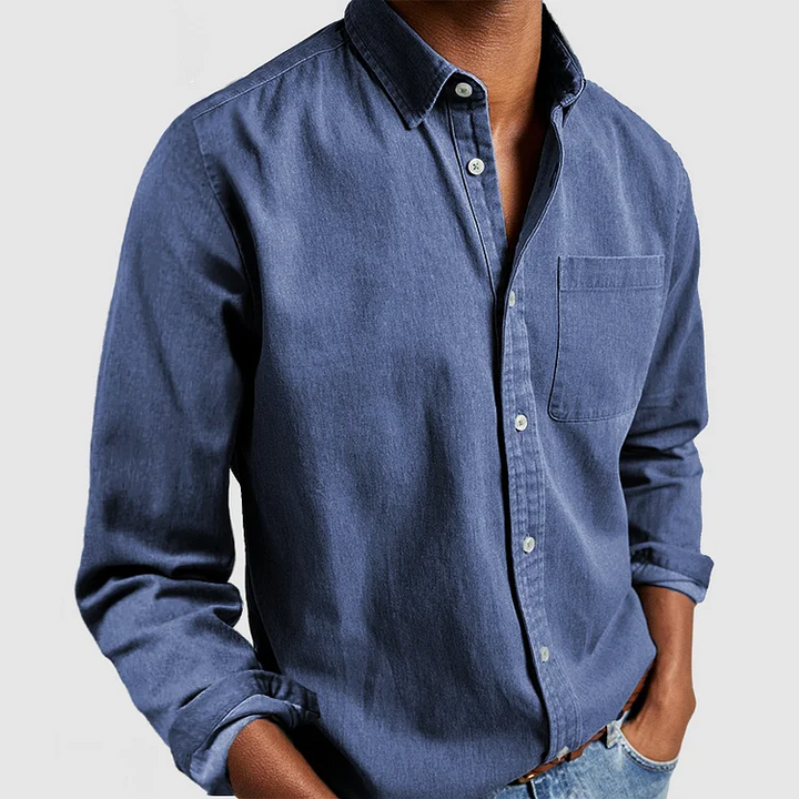 Mantova - Men's Refined Cotton Shirt