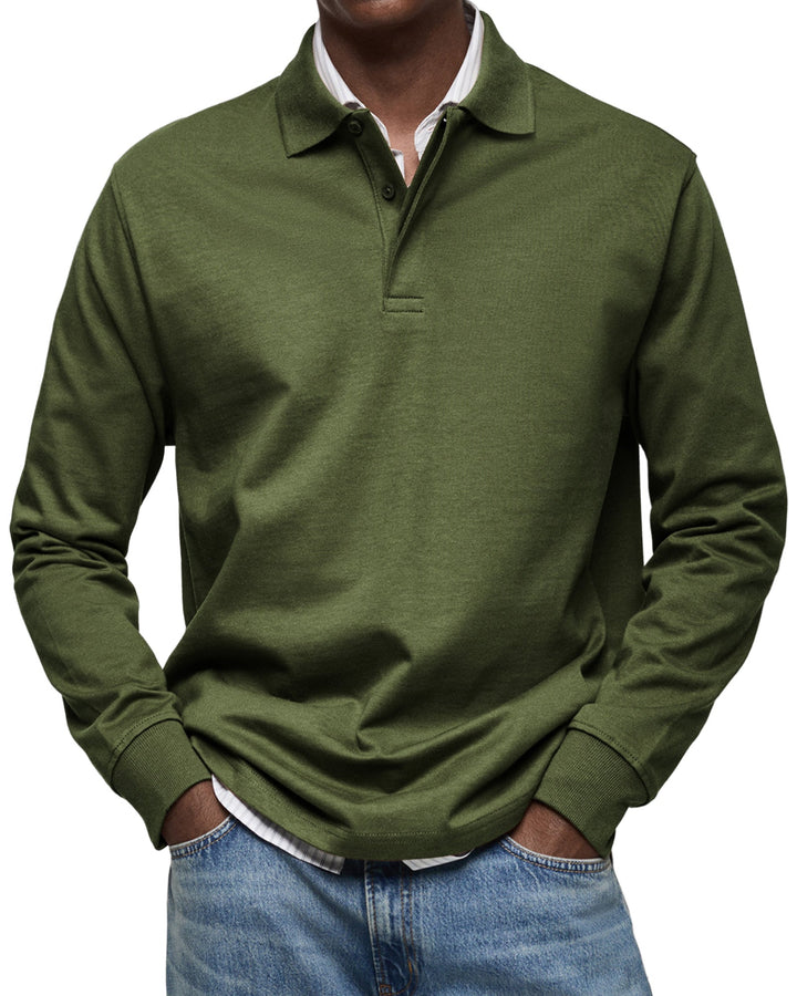 Rupert – Men’s Luxe Long-Sleeve Polo