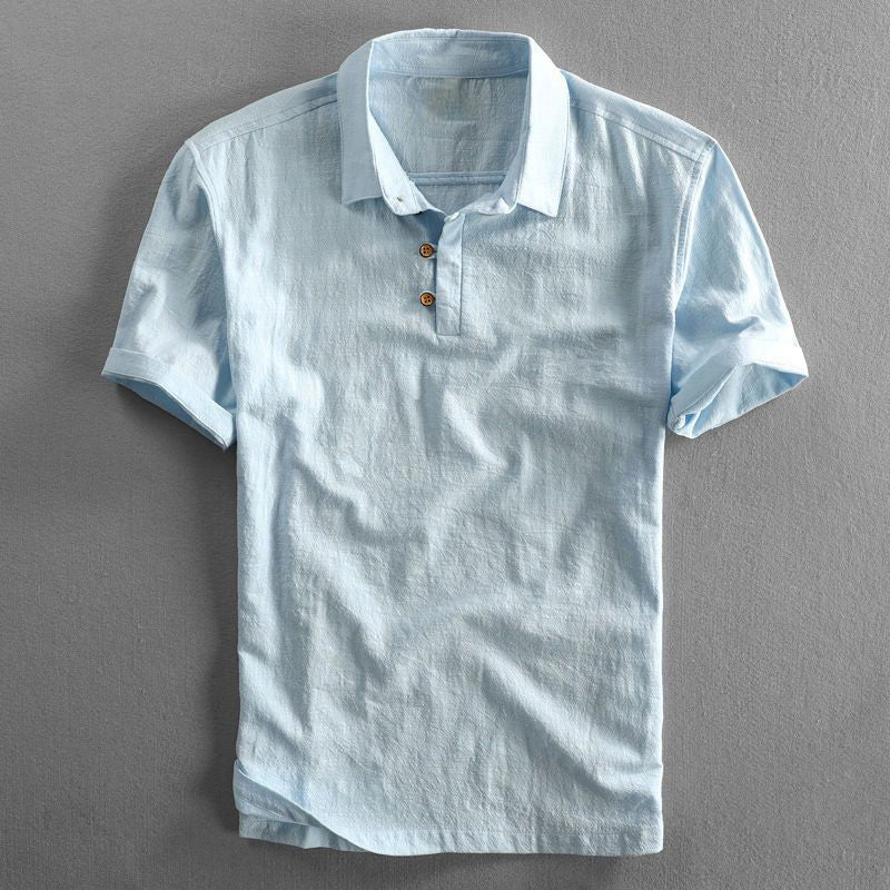 Elio | Linen and Cotton Polo