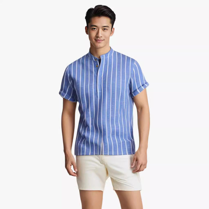 Riva – Men’s Striped Cotton Casual Shirt