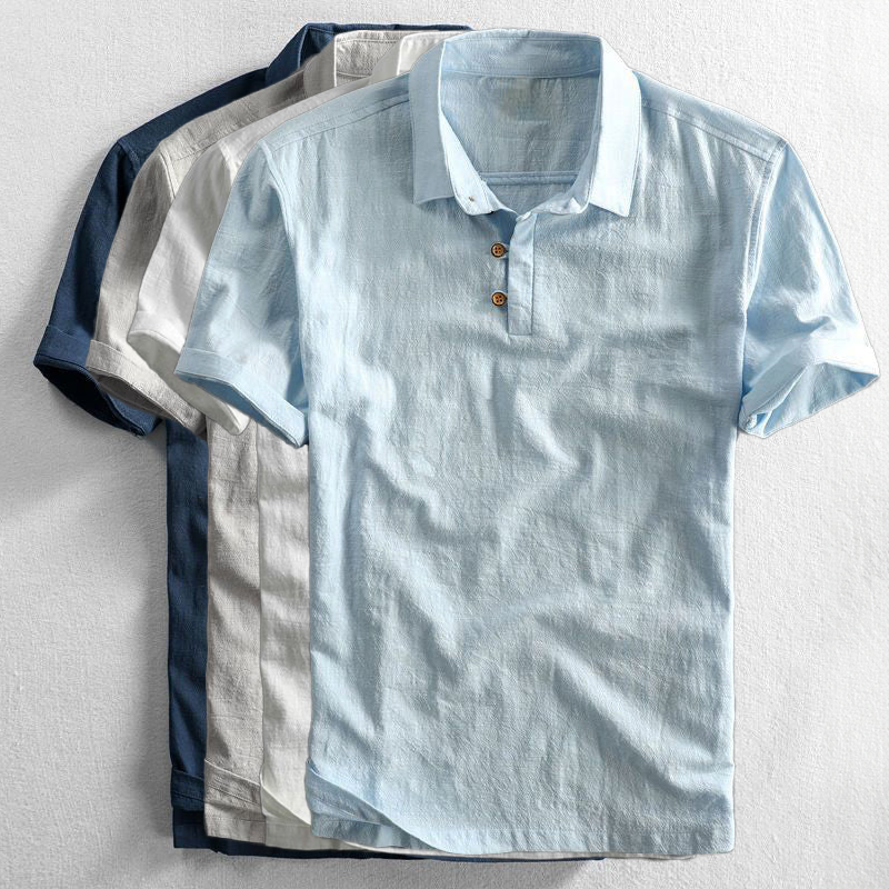 Elio | Linen and Cotton Polo