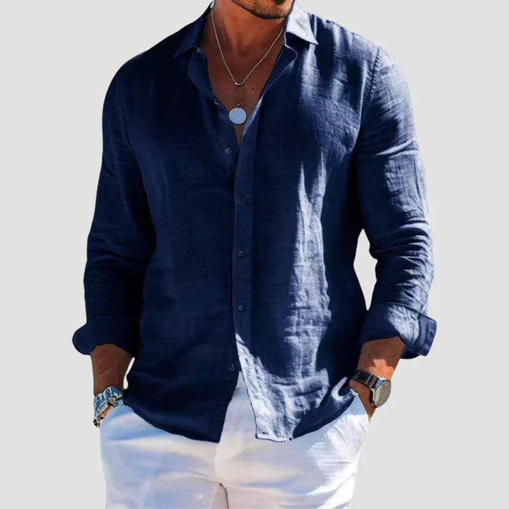 Portofino – Men’s Evening Linen Shirt