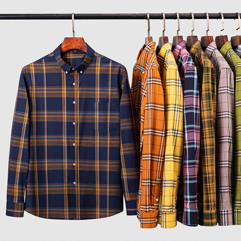 Gio – Men’s Classic Check Cotton Shirt