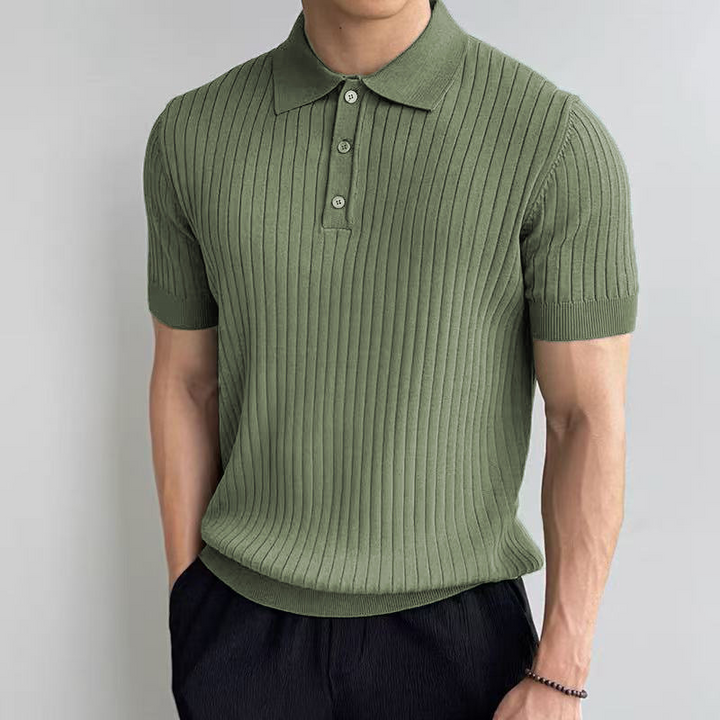 Nico | Vertical Striped Polo