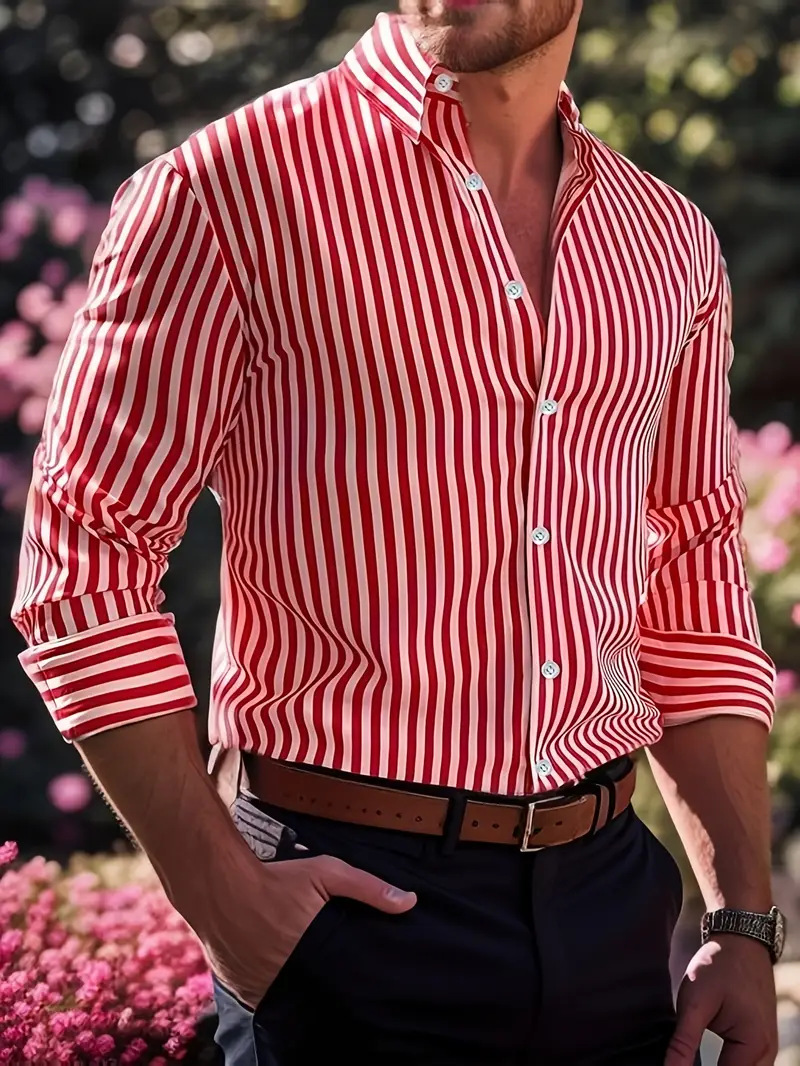 Lancelot – Men’s Striped Cotton Summer Shirt