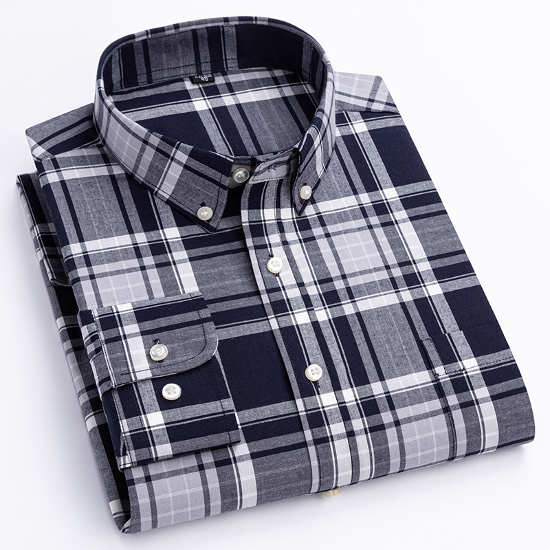 Gio – Men’s Classic Check Cotton Shirt